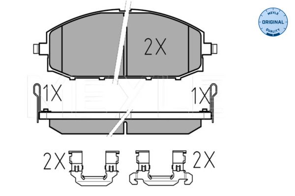 MEYLE 025 236 1118/W Brake Pad Set, disc brake