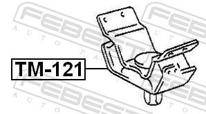 FEBEST TM-121 Mounting, engine