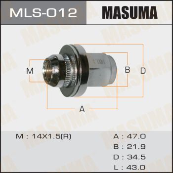 Колісна гайка, Masuma MLS-012