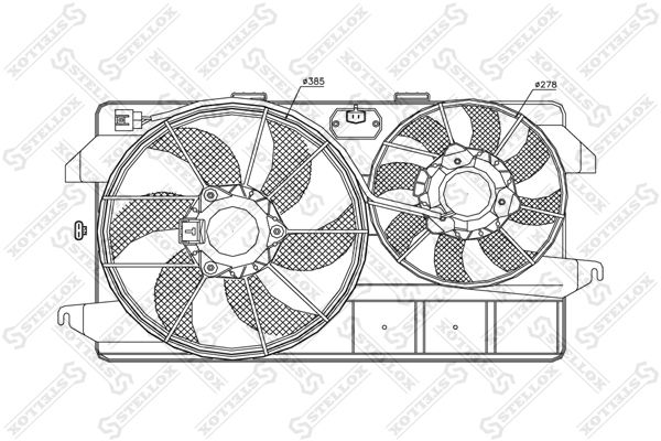 STELLOX ventilátor, motorhűtés 29-99440-SX