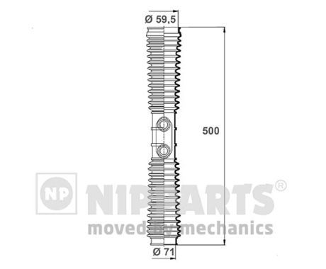 NIPPARTS gumiharang készlet, kormányzás N2844022