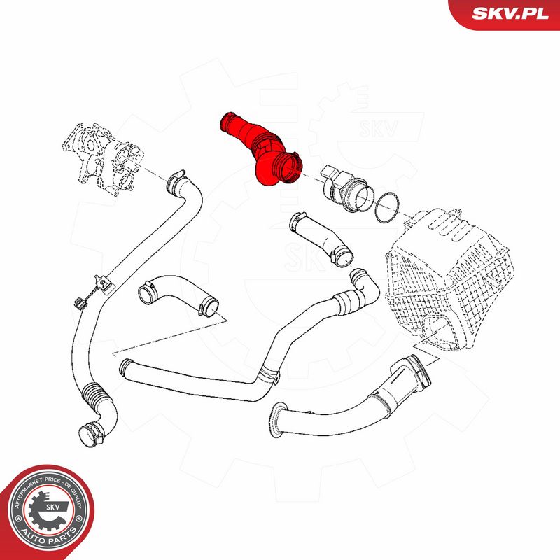 ESEN SKV 43SKV298 Charge Air Hose
