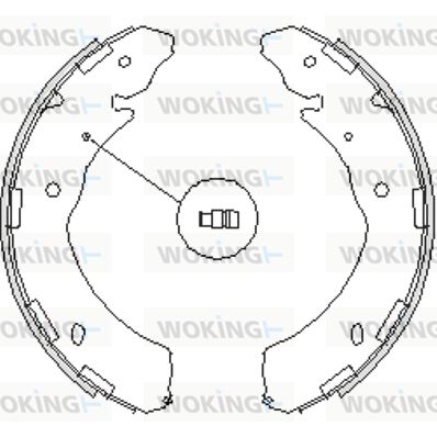 Комплект гальмівних колодок, Woking Z4236.00