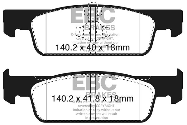 EBC Brakes Brake Pad Set, disc brake DPX2335