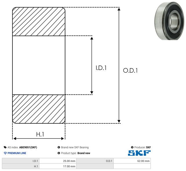 AS-PL ABE9051(SKF) Bearing