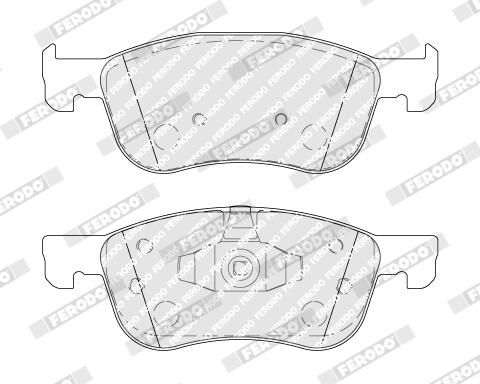FERODO Plaquettes de frein à disque FDB4816