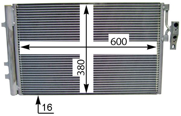 MAHLE AC 778 000S Condenser, air conditioning