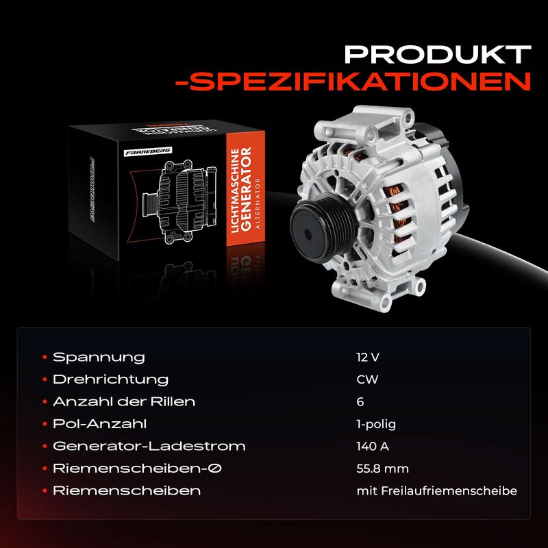 Frankberg 5481FB0001695 Alternator