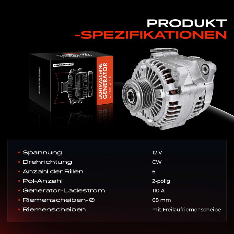 Frankberg 5481FB0001919 Alternator