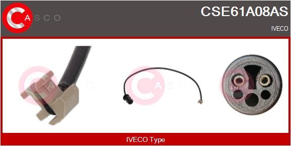 Výstražný kontakt, opotřebení obložení CSE61A08AS