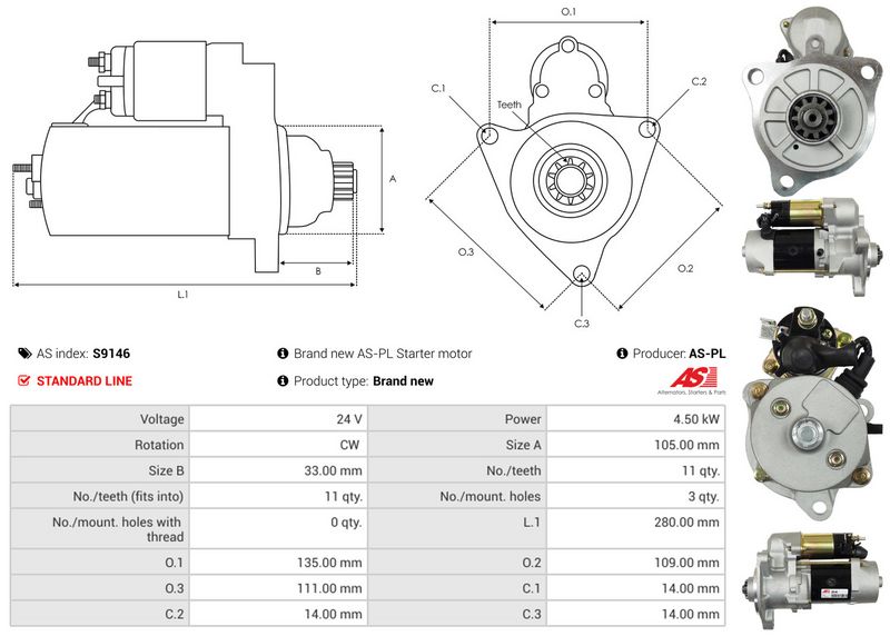 AS-PL S9146 Starter