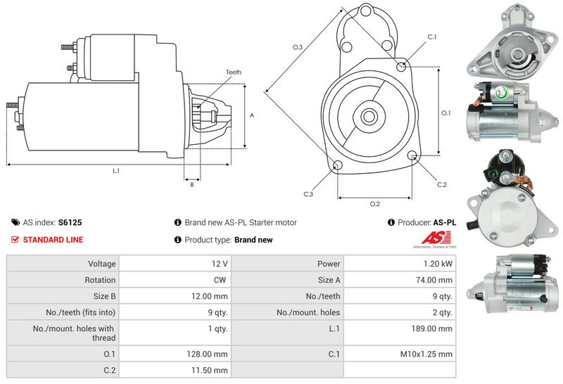AS-PL S6125 Starter