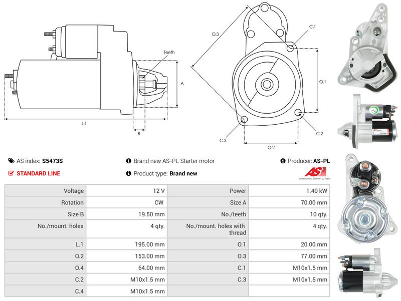 AS-PL S5473S Starter