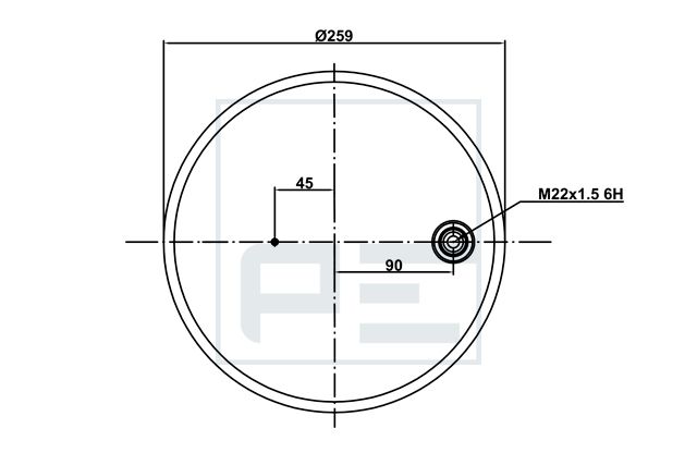 měch pérování MB Actros MP4 084.411-74A