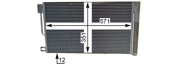 Product Image - Condensor, airconditioning - AC367000P - MAHLE