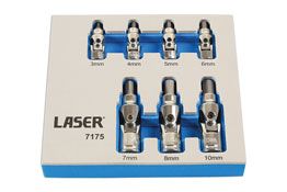 Laser Tools Universal Joint Hex Socket Bit Set 7pc