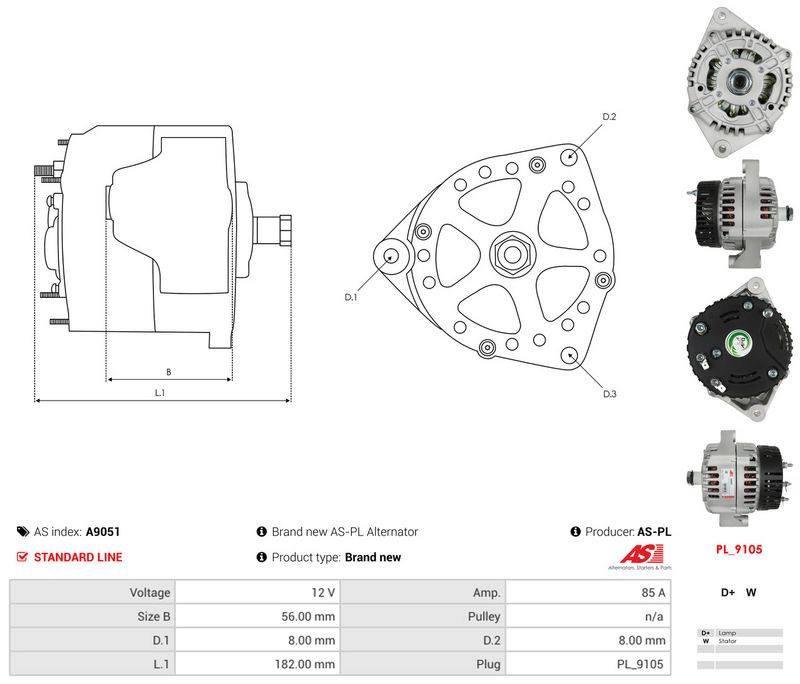 Generaator, AS-PL A9051