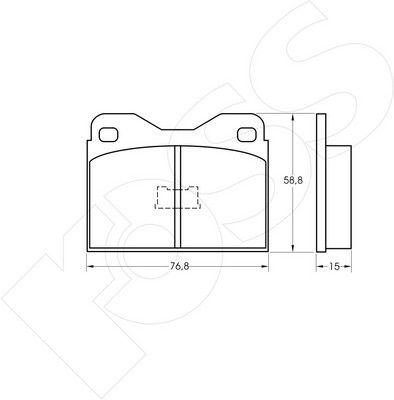 1-GNC R-219 - Brake Pad Set, disc brake