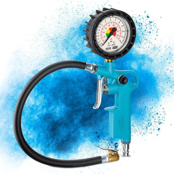 HAZET 9041-1 Compressed-air Tyre Pressure Gauge/Inflator
