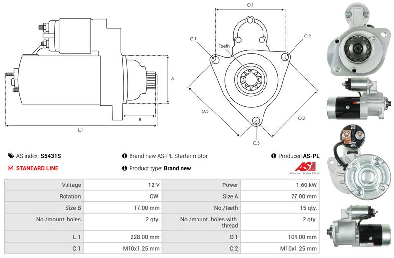 AS-PL S5431S Starter