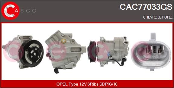 Kompresor, klimatizace CAC77033GS