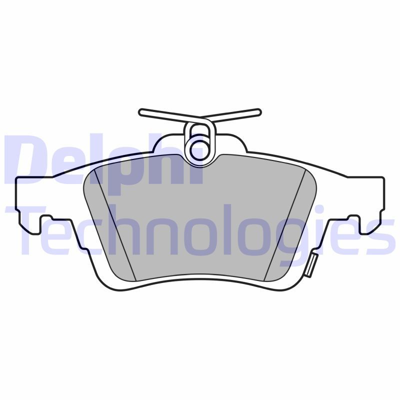 DELPHI FORD колодки тормозов задний FOCUS III 2.3 RS AWD