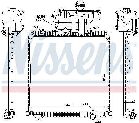 ОХЛАДИТЕЛЬ ДВИГАТЕЛЯ WATER MAN F2000 TGA TGS I TGX D0836LF41-D2876LF25