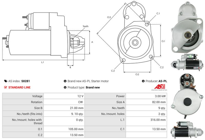 AS-PL S0281 Starter