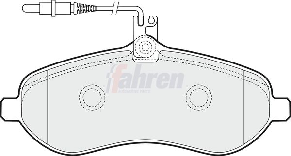 Fahren Brake Pad Set, disc brake FBP3097