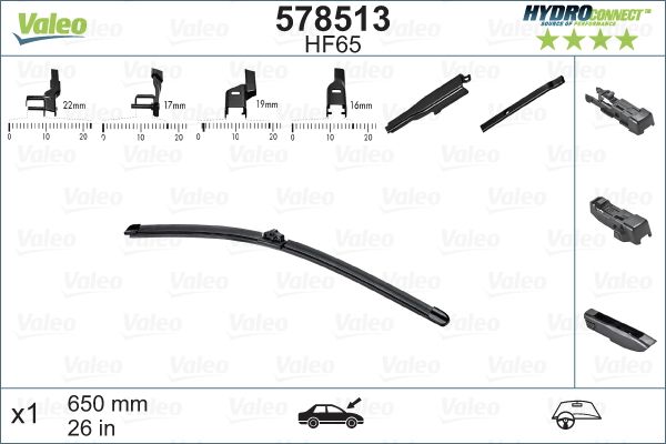 Щетка стеклоочистителя VALEO 578513