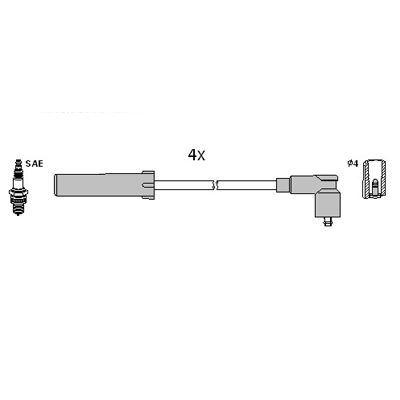 HITACHI gyújtókábelkészlet 134980