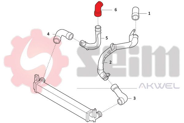SEIM 981980 Charge Air Hose