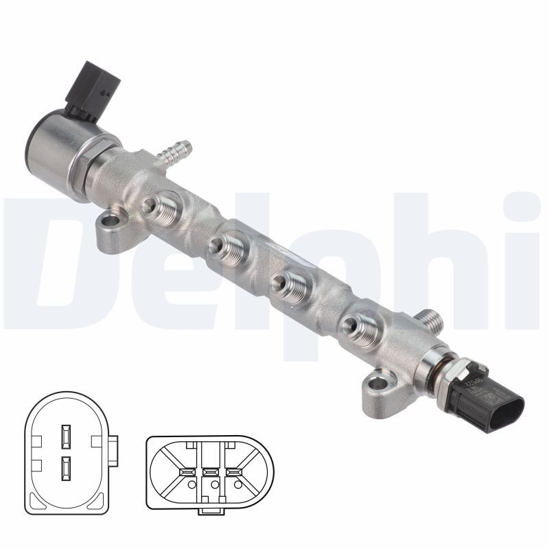 Delphi High Pressure Fuel Rail 28387801