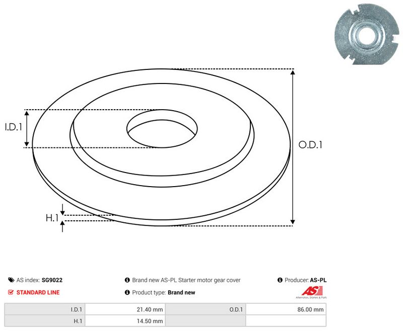 AS-PL SG9022 Repair Kit, starter