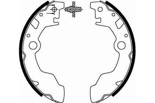 TRW GS8583 Brake Shoe Set