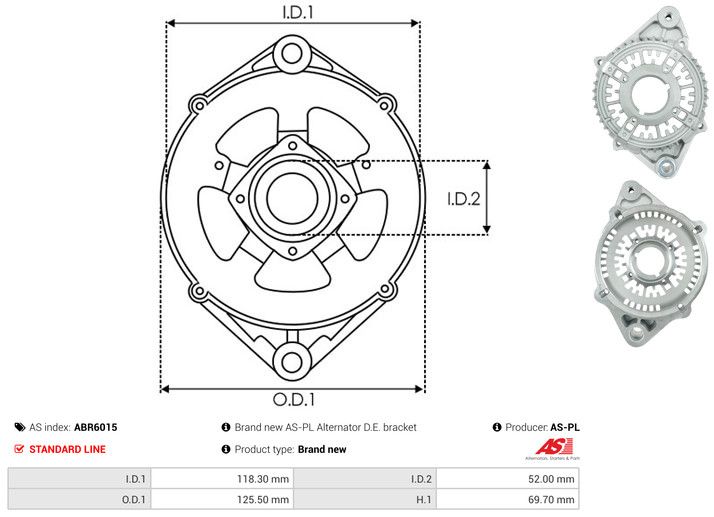 Kaitsekate, generaator, AS-PL ABR6015