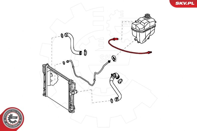ESEN SKV 43SKV736 Radiator Hose