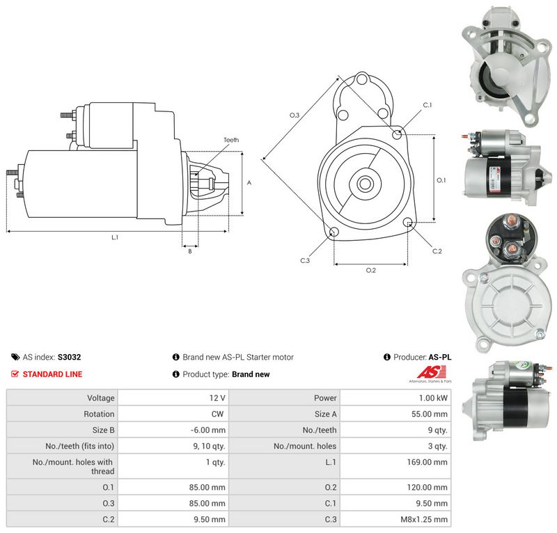 Starter, AS-PL S3032