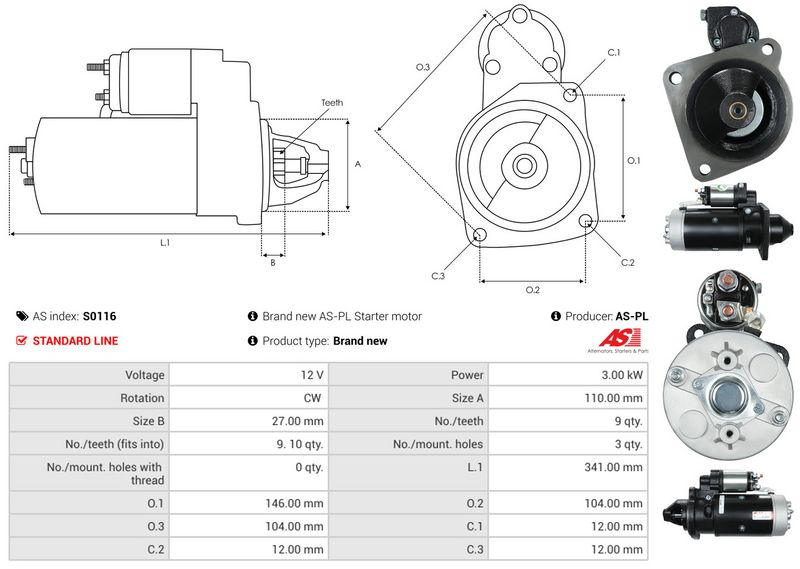 AS-PL S0116 Starter