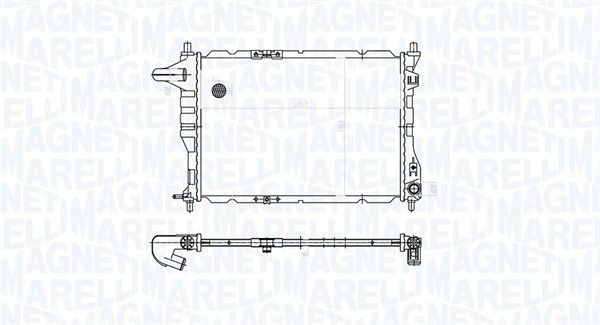 Радіатор, система охолодження двигуна, Magneti Marelli 350213177900