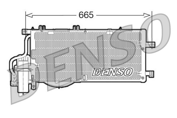 DENSO kondenzátor, klíma DCN20016