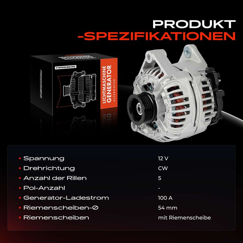 Frankberg 5481FB0029665 Alternator