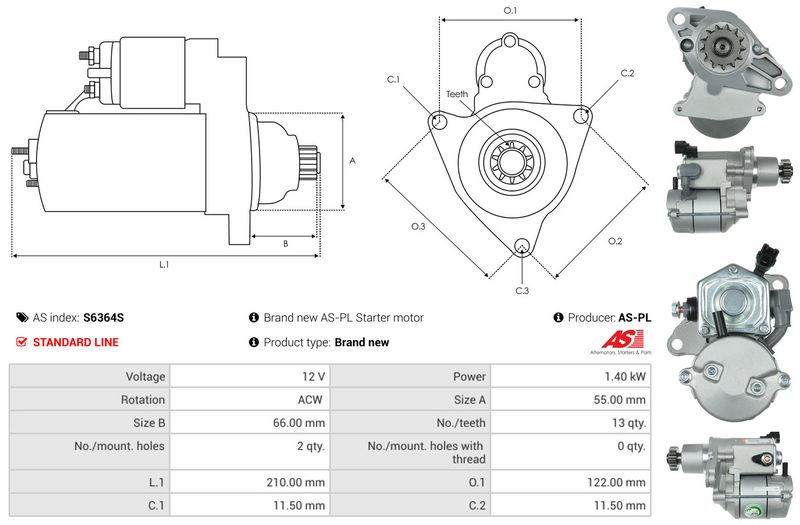 AS-PL S6364S Starter