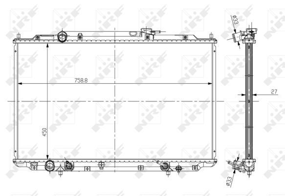 NRF 56051 Radiator, engine cooling