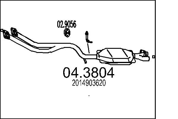 MTS katalizátor 04.3804