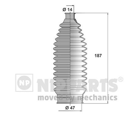 NIPPARTS gumiharang készlet, kormányzás J2843011