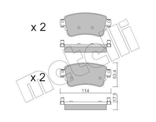 Plaquettes+de+frein+à+disque METELLI 22-1108-0