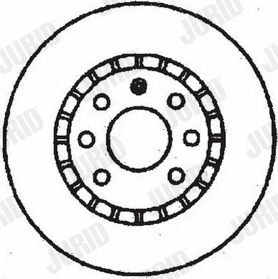 Гальмівний диск передній Opel Omega A, B, Senator B / Vauxhall Jurid 561730JC