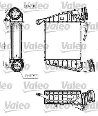 VALEO Intercooler, inlaatluchtkoeler 817635