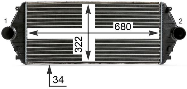 MAHLE CI 17 000P Charge Air Cooler